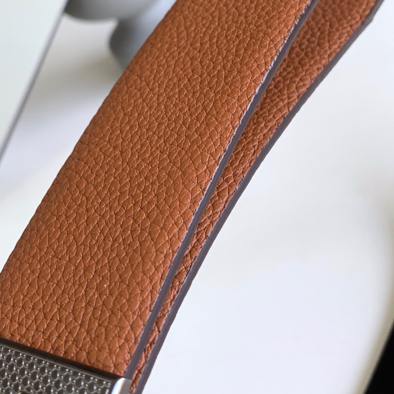 Business men's leather belt High quality double leather stainless steel T buckle leather belt Listripe 4.0 simple west wear belt
