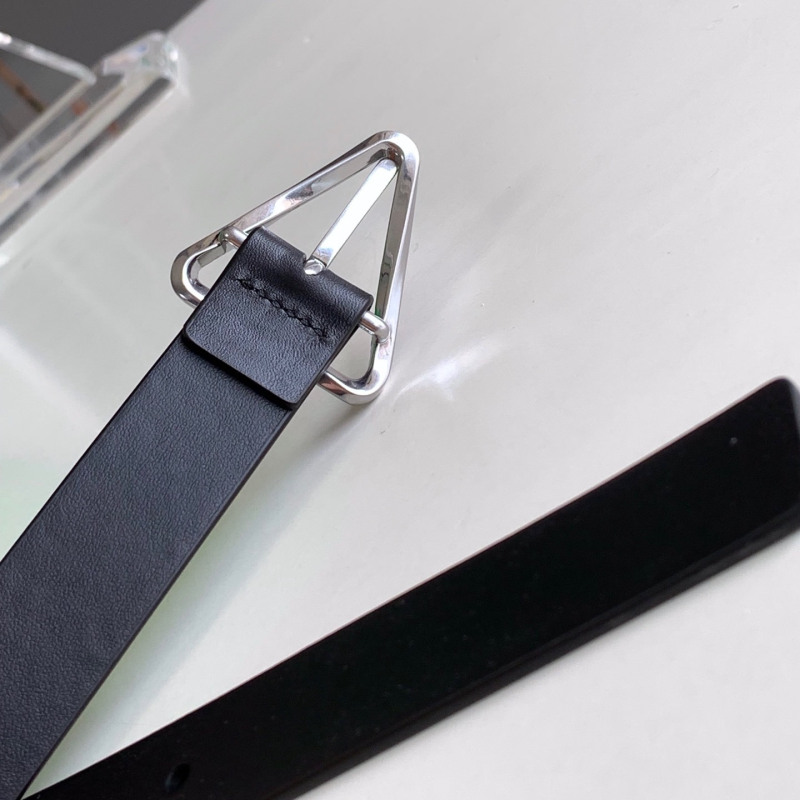 Regular grain 2.5 pin buckle belt with simple screw grain triangle needle belt waist decoration for women's fashion belt