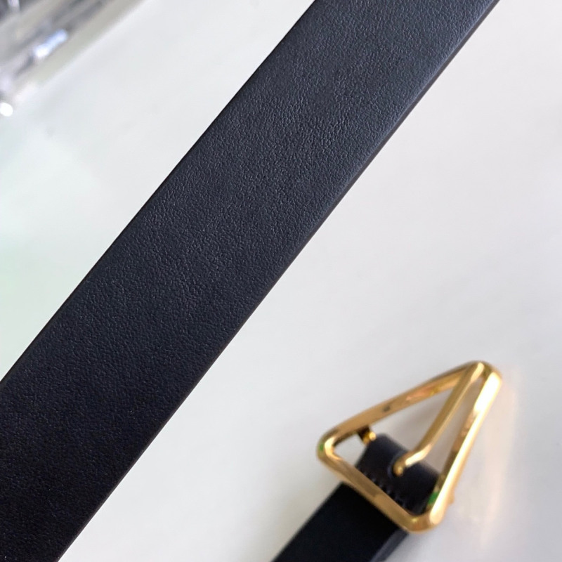 Regular grain 2.5 pin buckle belt with simple screw grain triangle needle belt waist decoration for women's fashion belt