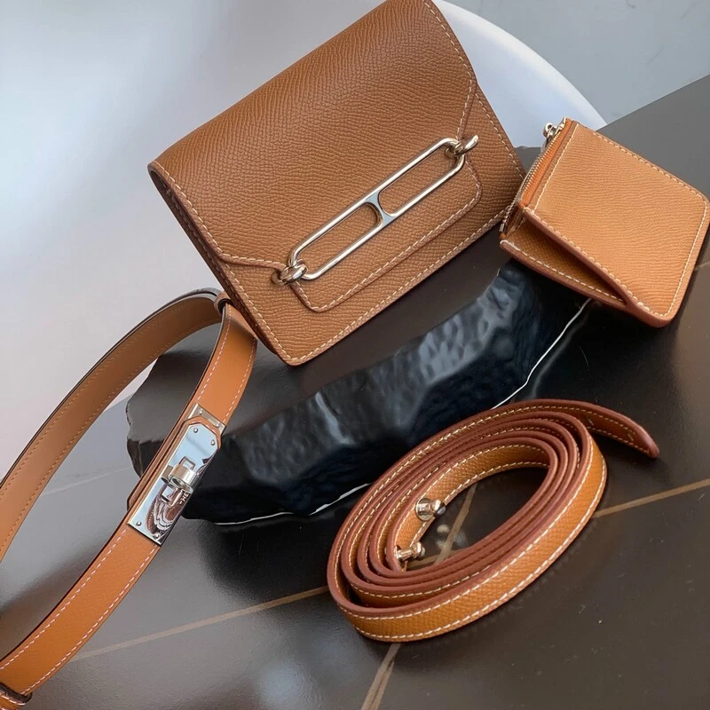 Stylish 1.8 High quality retractable palmprint cowhide Women's Belt Adjustable without punching belt Kelly Niche decorative strap set Fanny Pack