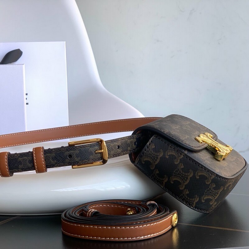 Leather belt Multi-purpose mini bag hanging stitch stitch leather 1.8CM women's belt medium belt belt printed belt