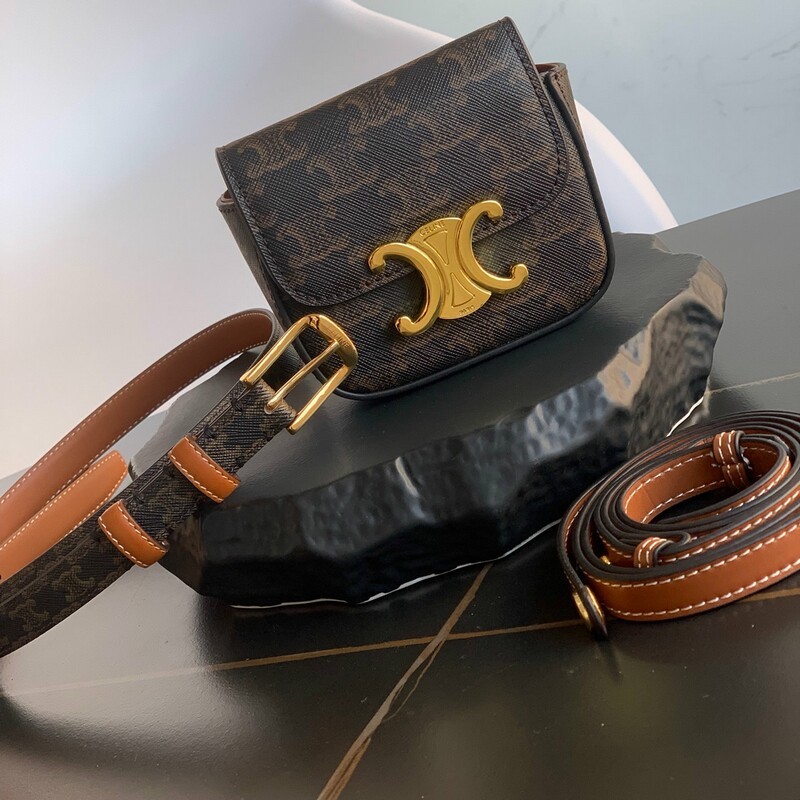 Leather belt Multi-purpose mini bag hanging stitch stitch leather 1.8CM women's belt medium belt belt printed belt