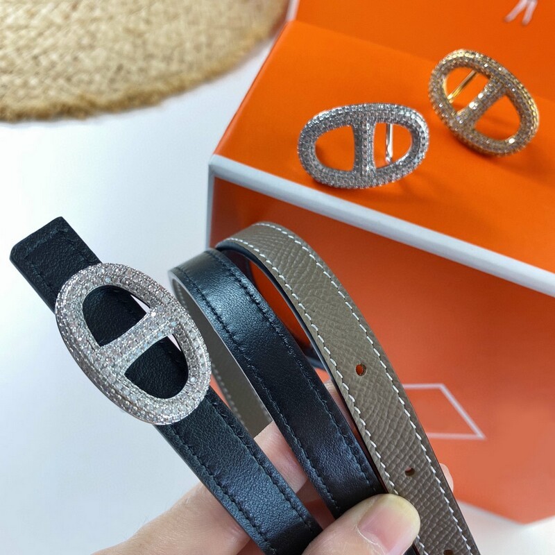 Women's fashion Belt accessories Fine edition belt palmprint cowhide dual purpose belt 1.5CM waist accessories for women's belt