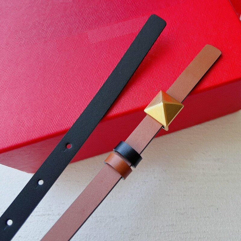 Color matching mini belt, thin waist, dual-purpose cowhide female belt, waist decoration, 1.2 color leather dress belther dress belt