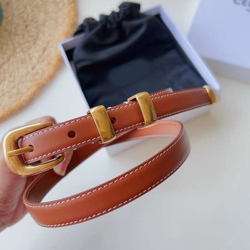 Fashionable women's pin head belt leather vintage trim pant belt 1.8 fine version of 100 bypass top layer women's belt