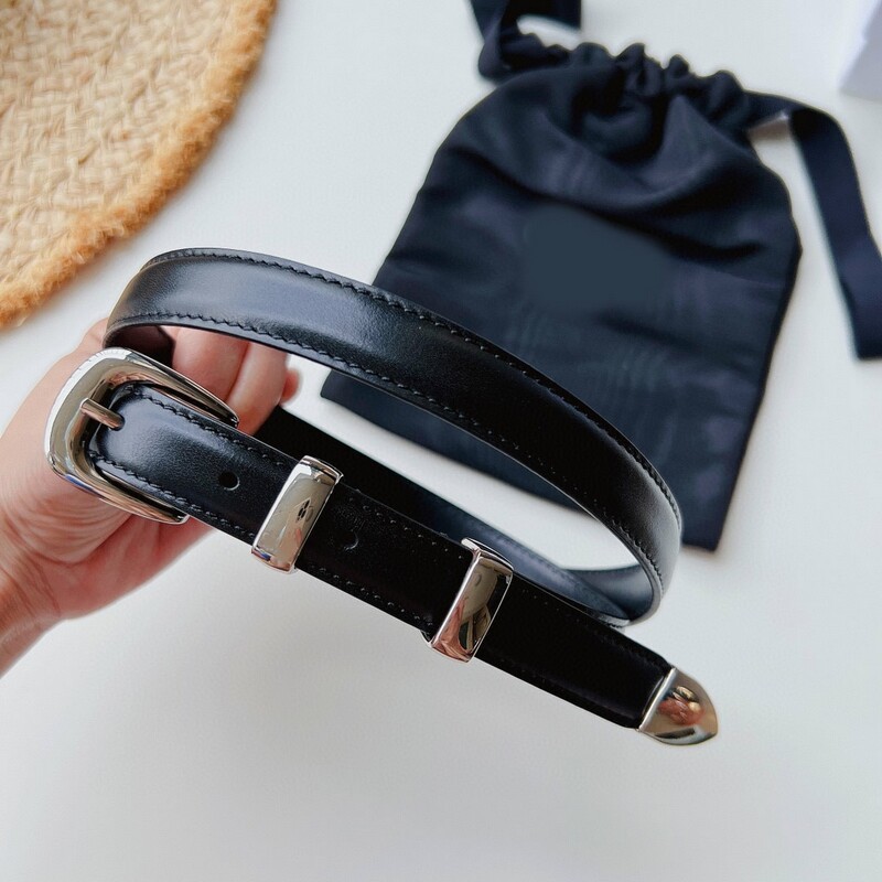 Fashionable women's pin head belt leather vintage trim pant belt 1.8 fine version of 100 bypass top layer women's belt