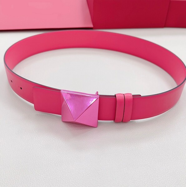 Fashion rose red waist decoration belt positive leather head layer with women's belt high-quality trend double belt