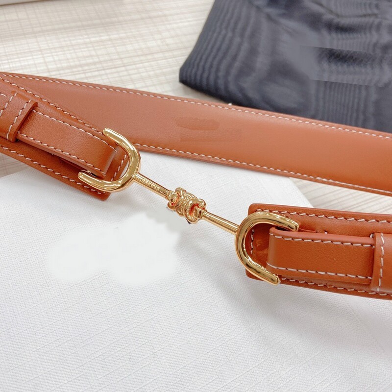 Waist retraction 3.0 pair hook cowhide women's belt positive parka accessory belt dress Adjustment horse bit buckle belt