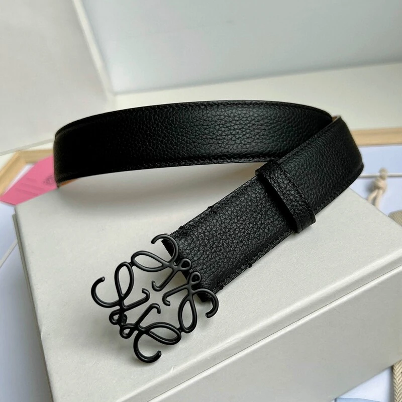 Leather belt Smooth buckle women with trench coat suit skirt clothing accessories everything stylish 3.2CM LOE belt