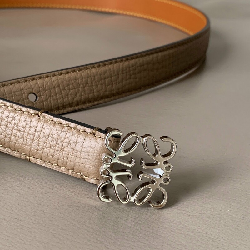 Elegant women's thin Waist Belt 2.0 cobblestone print positive leather belt New version of fashion buckle decorative belt