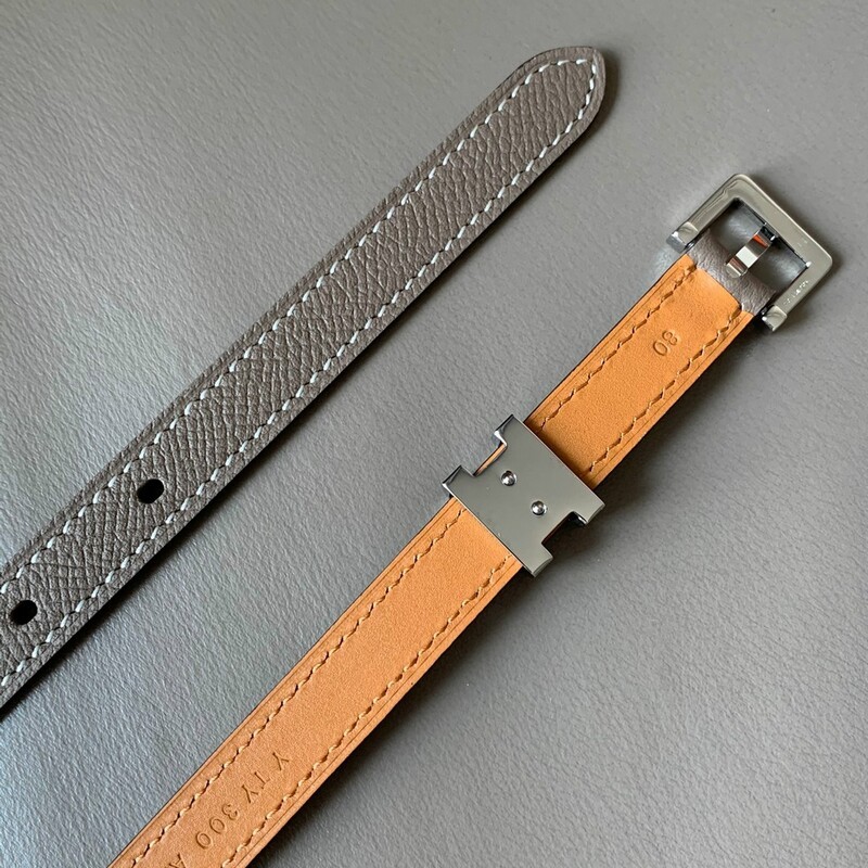 Fine colour cowhide Fine Edition 1.5 width women's belt palladium plated needle buckle cowhide double sided waist belt