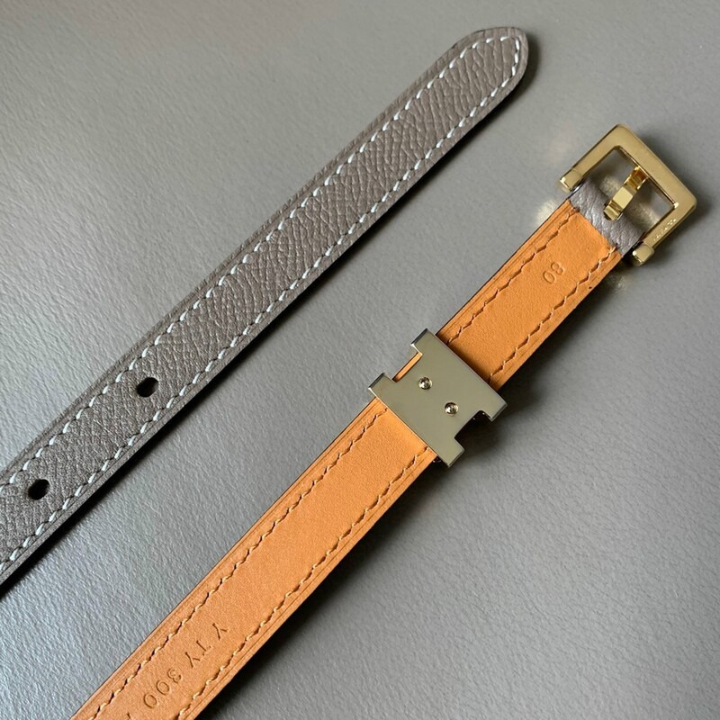 Fine colour cowhide Fine Edition 1.5 width women's belt palladium plated needle buckle cowhide double sided waist belt