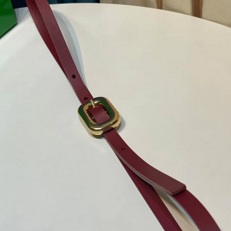 Leather fine version belt accessories denim pants waist decoration dress belt needle buckle positive leather small sash