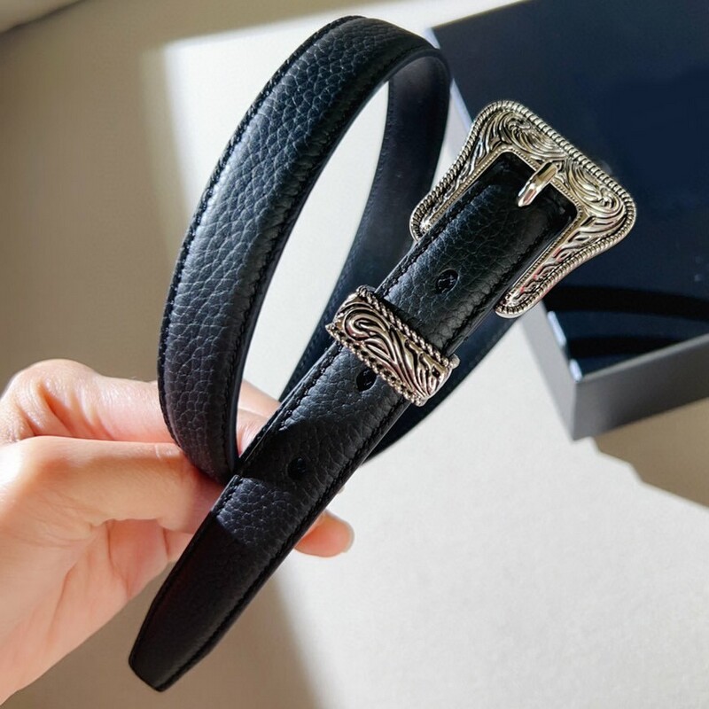 Vintage Carved needle style women's Belt 2.0 high-quality cowhide modern style waist decoration pantbelt accessories skirt belt