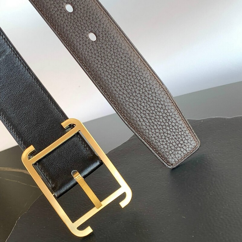 High-end men's needle belt Seiko stainless steel unique needle buckle belt 3.8 positive cowhide business men's belt