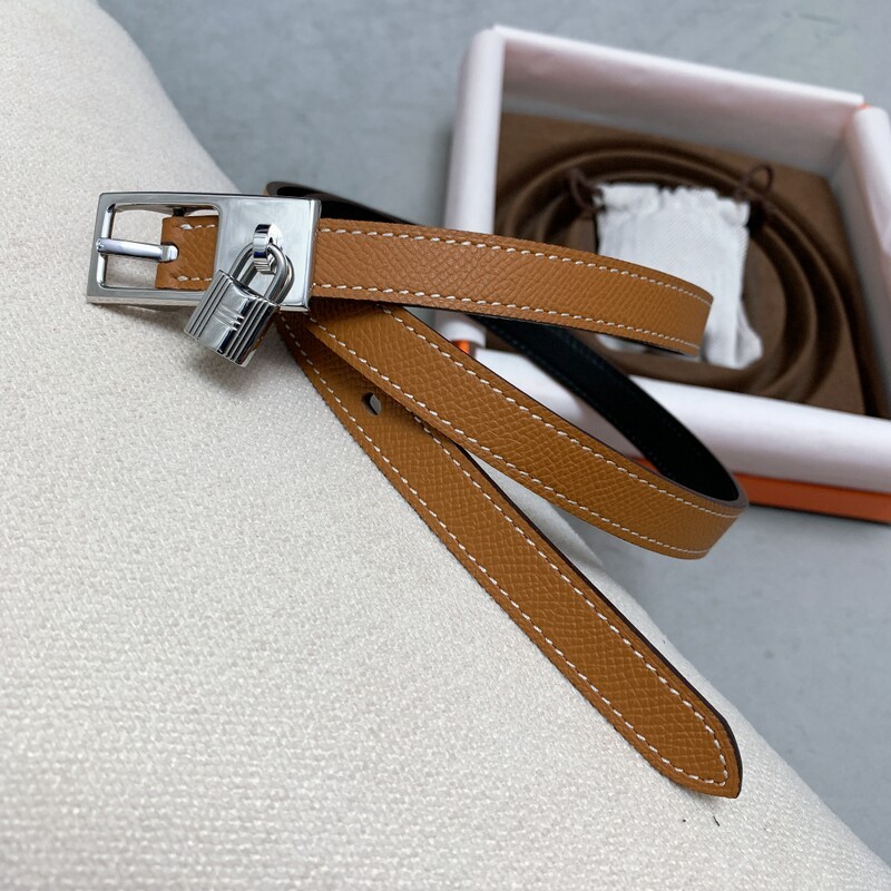 Waist Decoration 1.3 Needle buckle belt women's fashion leather locking belt everything right leather exquisite skirt belt