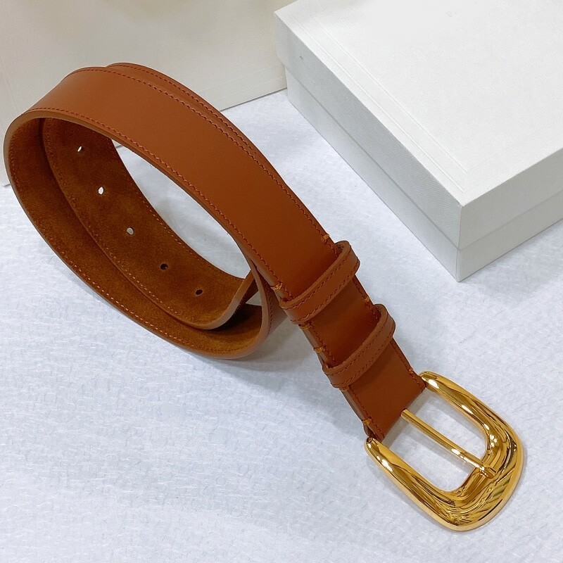 Wide waist women's leather all-in-one jeans Wide belt decorated fashion design needle buckle 3.5CM waist waistband