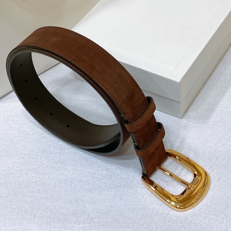 Wide waist women's leather all-in-one jeans Wide belt decorated fashion design needle buckle 3.5CM waist waistband