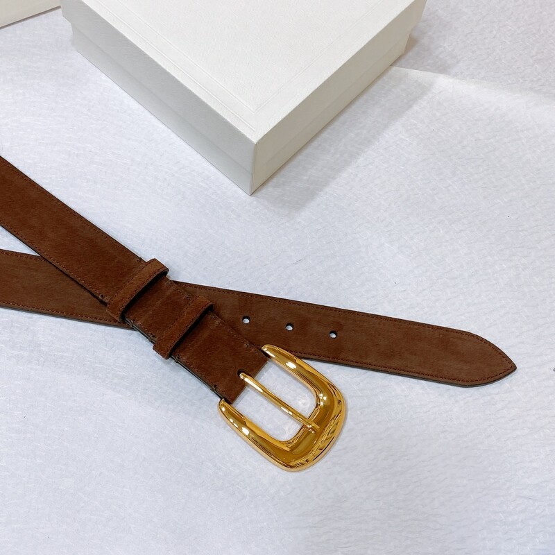 Wide waist women's leather all-in-one jeans Wide belt decorated fashion design needle buckle 3.5CM waist waistband