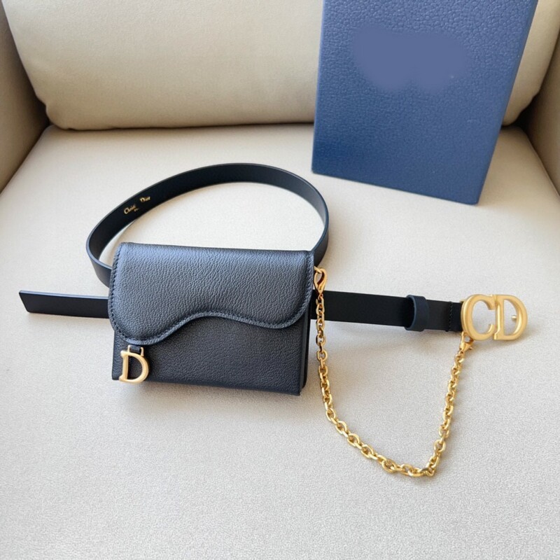 Stylish waist waist Fanny pack Saddle Bag 2.0 Leather accessory chain bag