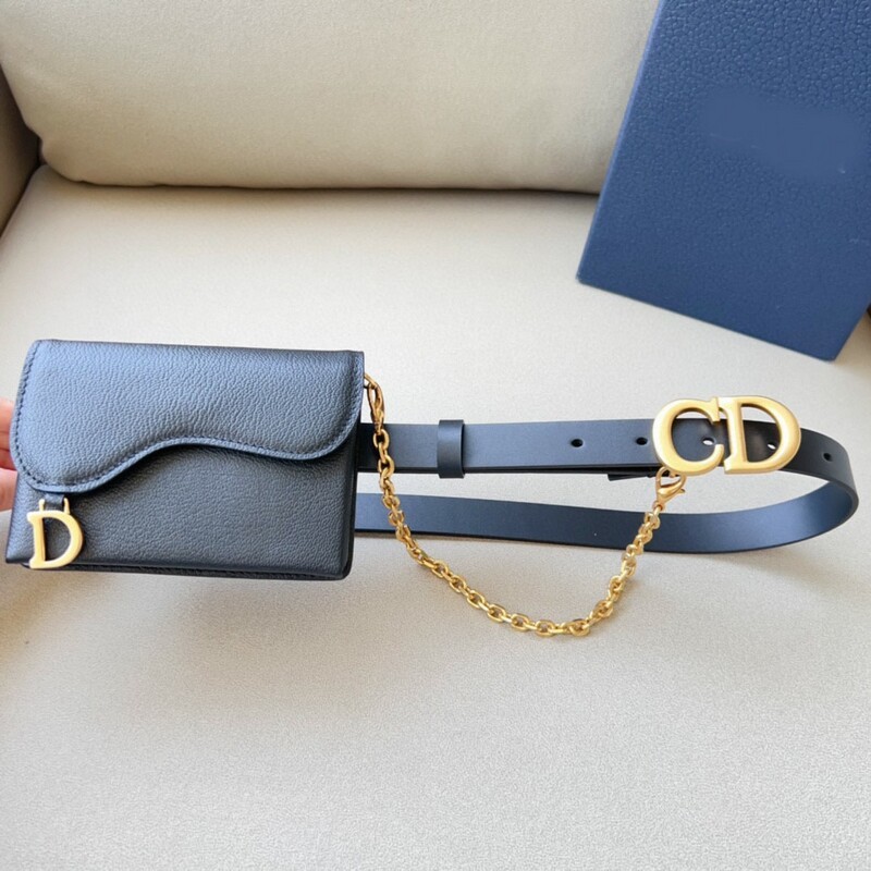 Stylish waist waist Fanny pack Saddle Bag 2.0 Leather accessory chain bag