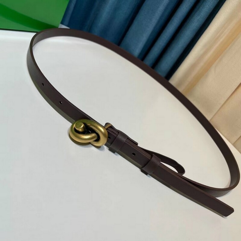 Simple Women's Soft calfskin Waist Belt 1.2 Fine version All-in-one with skirt belt delicate denim accessory belt