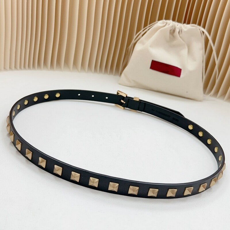 Stylish Waist Full Hardware Women's Belt 2.0 Needle head cowhide with Belt Pyramid 2.0 All-in-one Women's waist Sash