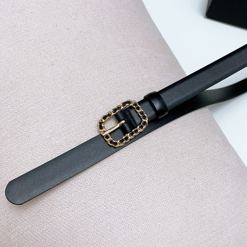 Women's pin buckle type leather Belt Fine Version 2.0 hand-woven leather exquisite girls' sash with waistband