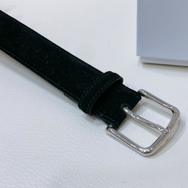 Suede needle style women's Belt Simple plush leather waistband 3.0 Delicate waistband casual belt