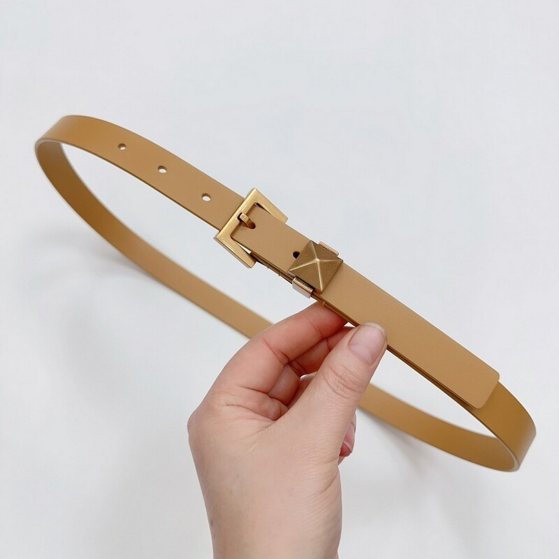 Cowhide Top Layer Needle 2.0 Women's belt waist with needle buckle accessories High quality leather fashion waist trim