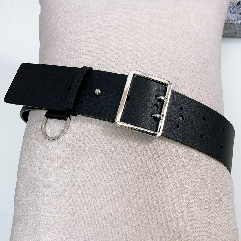 Waist coat Wide Belt 5.0 Double stitch double cowhide women's Belt D Fashion Coat Accessory Belt Women's dress belt