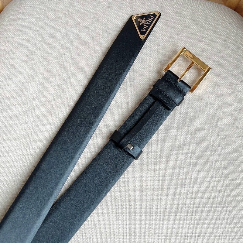 Fashion needle type positive leather couple belt pointy tail enamel triangle metal belt men's and women's waistband