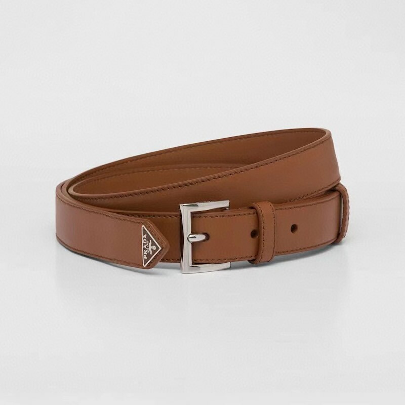 Fashion needle type positive leather couple belt pointy tail enamel triangle metal belt men's and women's waistband