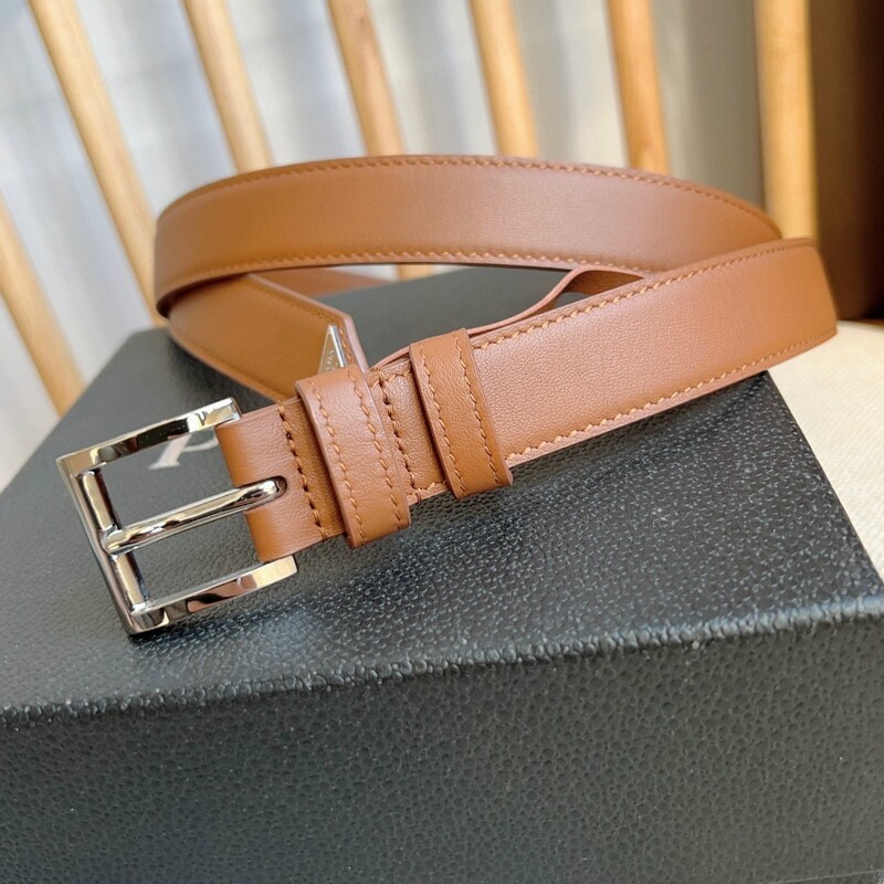 Fashion needle type positive leather couple belt pointy tail enamel triangle metal belt men's and women's waistband