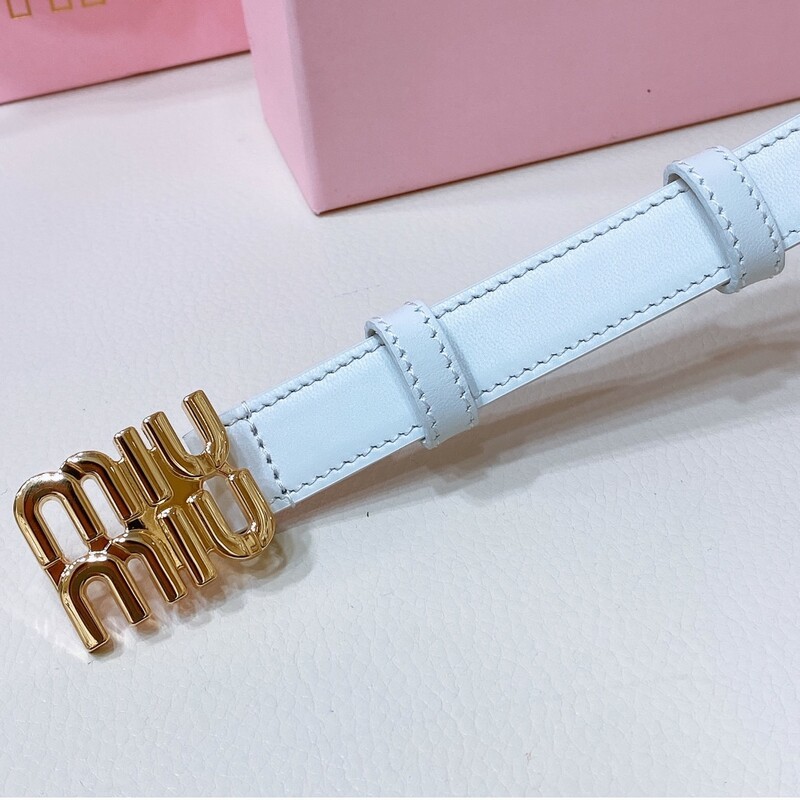 Plain cowhide Women's Belt 2.0 Thin Smooth buckle Fashion accessory belt everything jeans belt