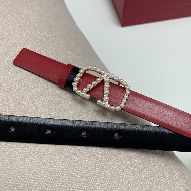 2.0 Color V-plate buckle women's belt