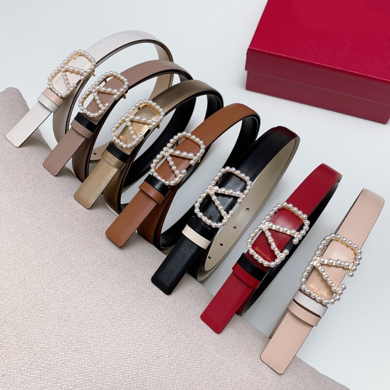 2.0 Color V-plate buckle women's belt