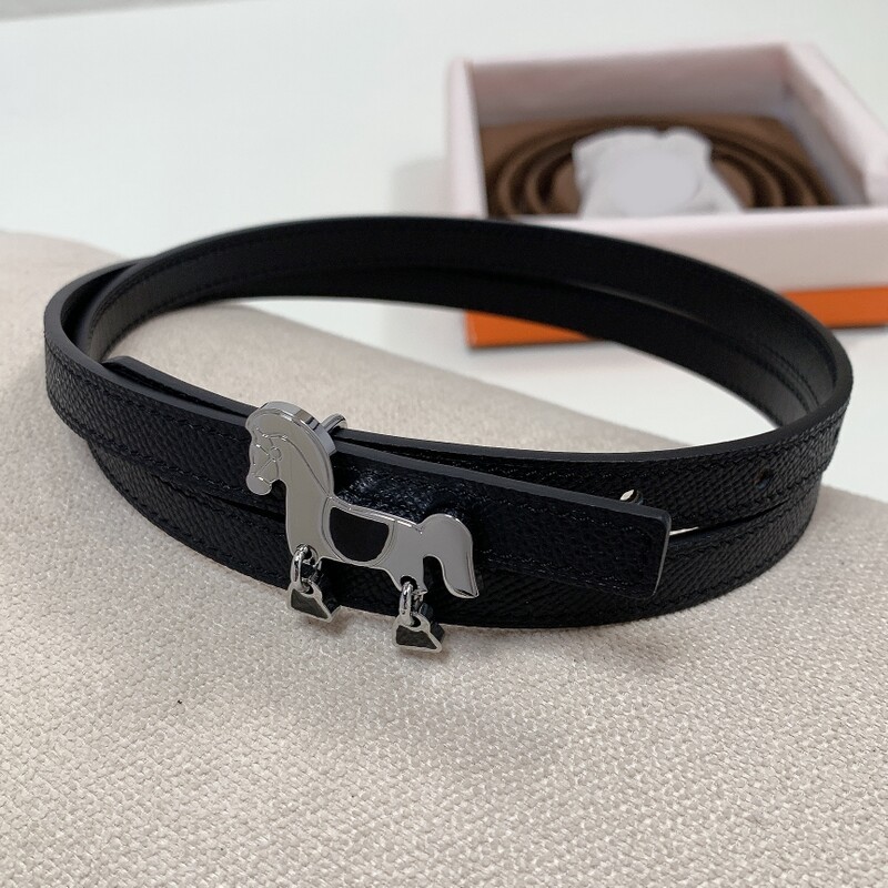 Delicate Pony 1.3 Palmprint Cowhide Hottie Women's Leather Stylish all-cowhide all-in-one decorative denim belt