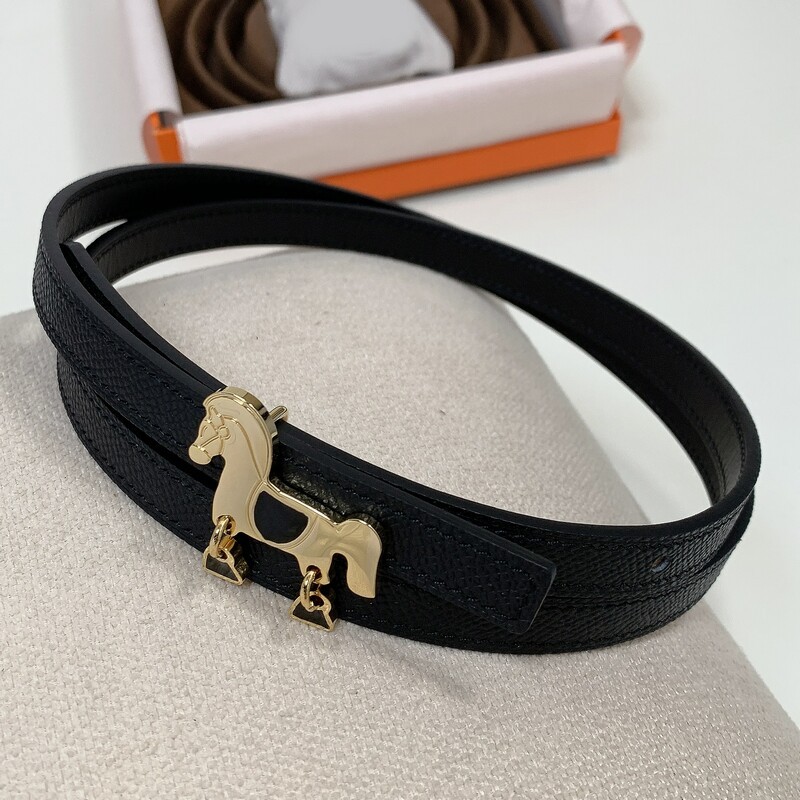 Delicate Pony 1.3 Palmprint Cowhide Hottie Women's Leather Stylish all-cowhide all-in-one decorative denim belt