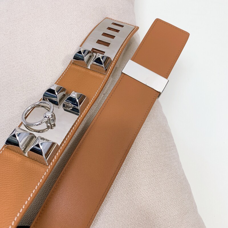 Outer garment wide version cowhide belt women's dress wide belt 4.5cm adjustable buckle belt waist seal cowhide expansion belt
