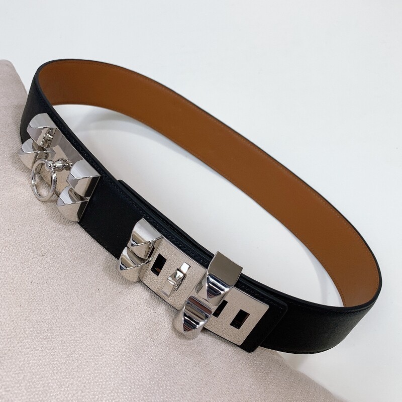 Outer garment wide version cowhide belt women's dress wide belt 4.5cm adjustable buckle belt waist seal cowhide expansion belt