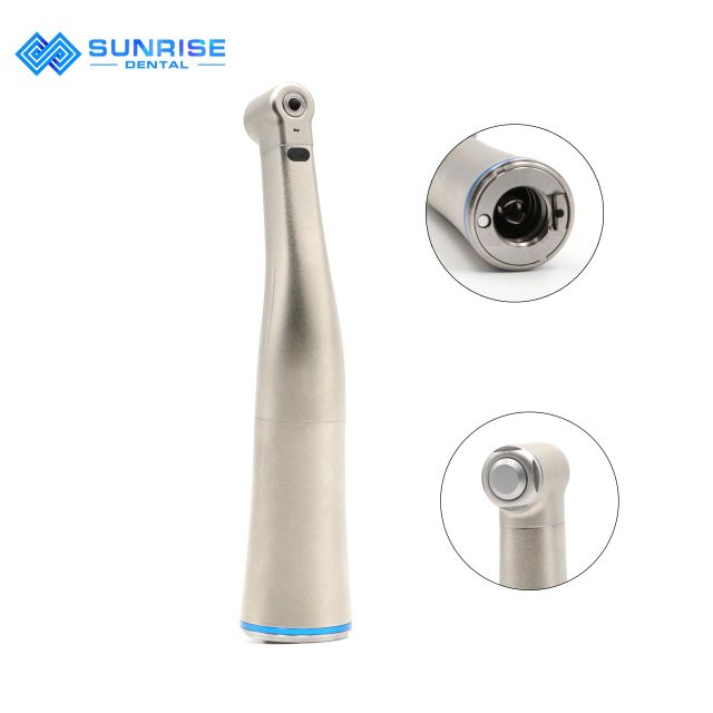 New inner water sprays blue ring 1:1 dental fiber optic contra angle with high quality