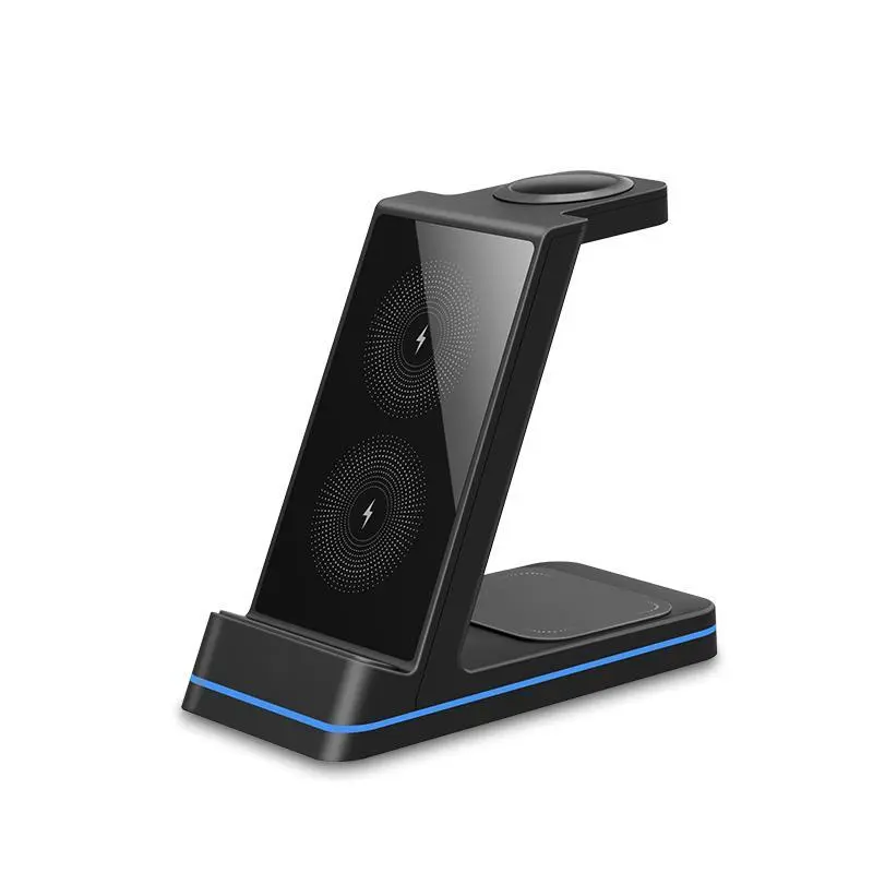 3-IN-1 Wireless charger mobile phone 15W fast charging earphone watch vertical bracket wireless charging