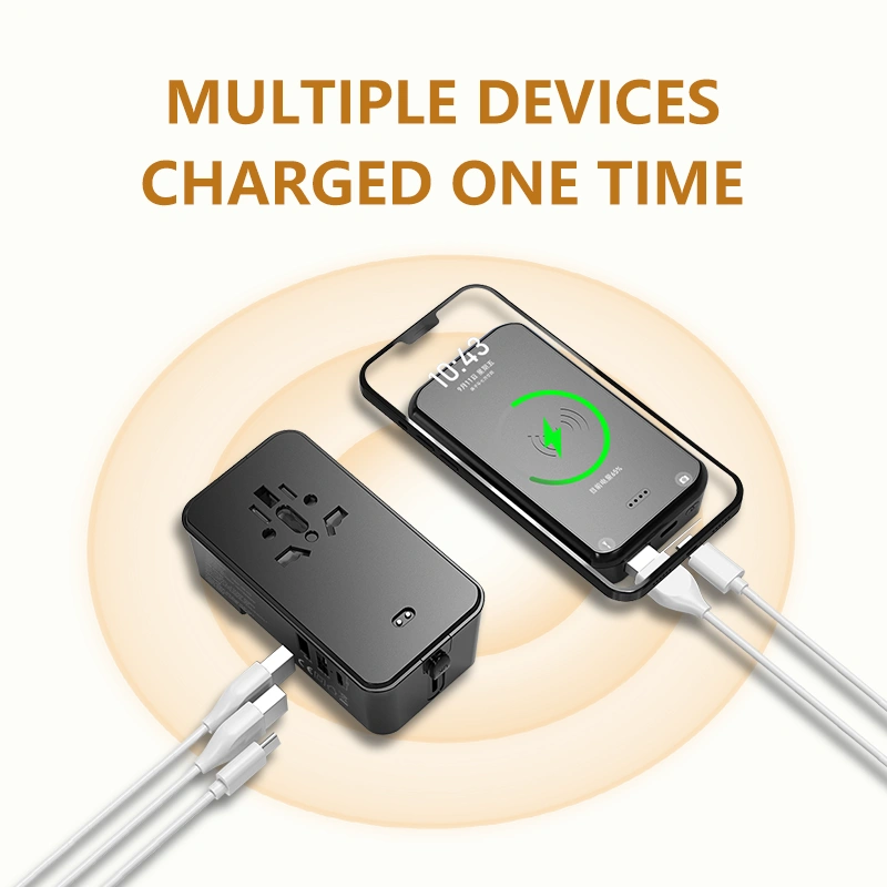Wireless charging mobile power travel adapter PD/QC3.0 fast charging plug adaptor