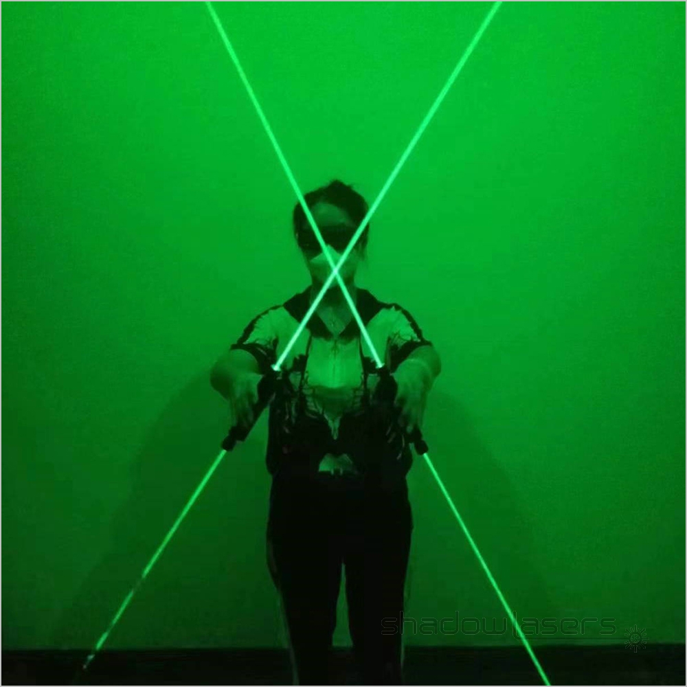 MARS” GQ4-532nm Handheld Double Headed Green Laser Sword 100MW