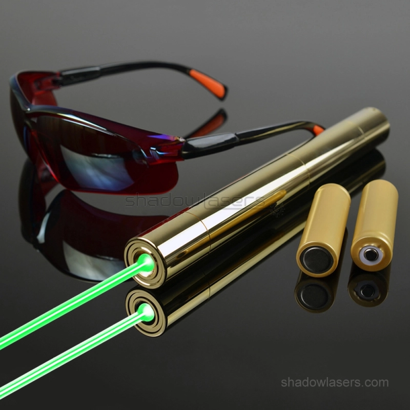 "HERO" GW5 525nm 2 Watts BURNING Green Laser Pointer Sanwu Silver Series