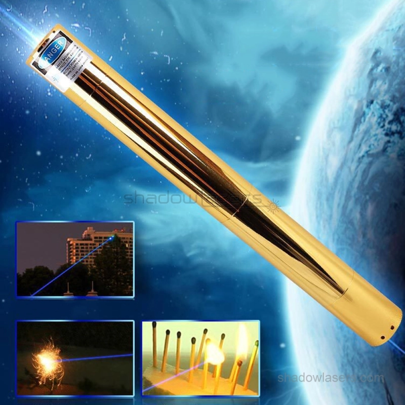 "HERO" BW5 445nm 7 Watts BURNING Blue Laser Pointer Sanwu Silver Series