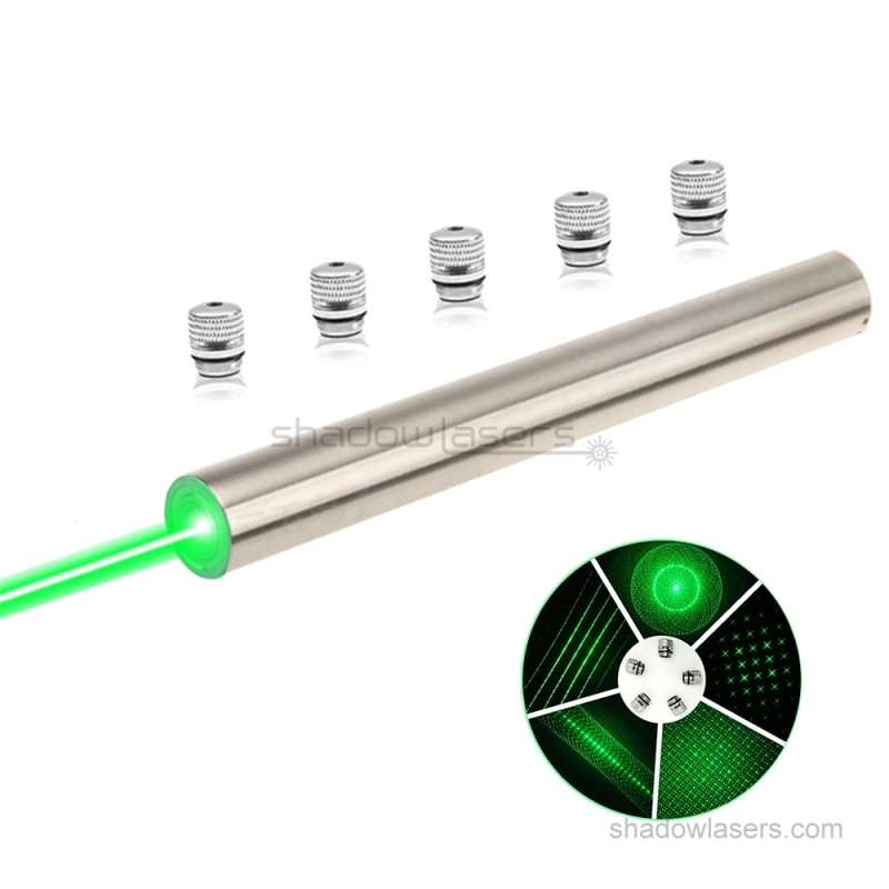 "HERO" GW5 525nm 2 Watts BURNING Green Laser Pointer Sanwu Silver Series