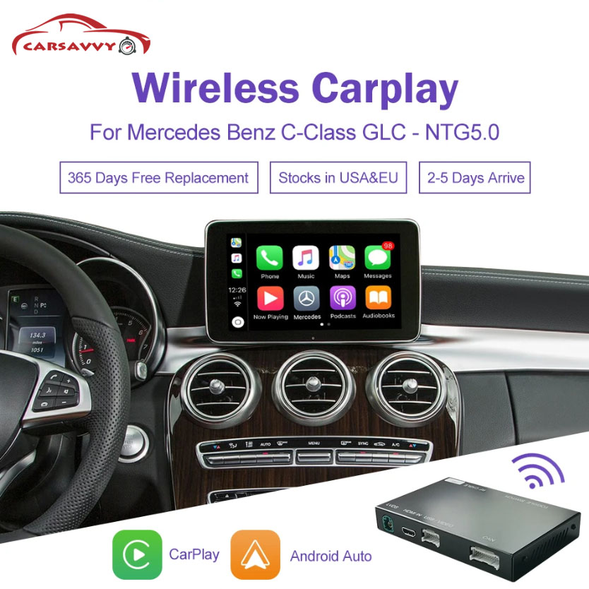 Wireless Carplay Decoder for Mercedes Benz NTG5.0 C GLC CLA GLA