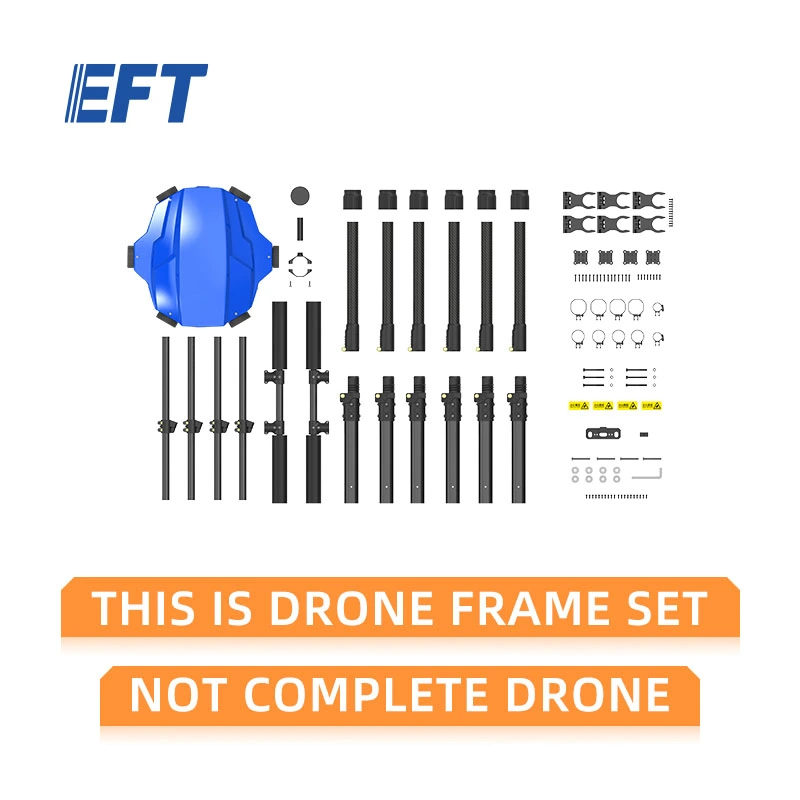 Best Selling EFT E610P 10L Payload Agricultural Drone Frame Classic Foldable Body Electric Sprayer Agriculture Drone 10l Sprayer for Pesticide Spraying